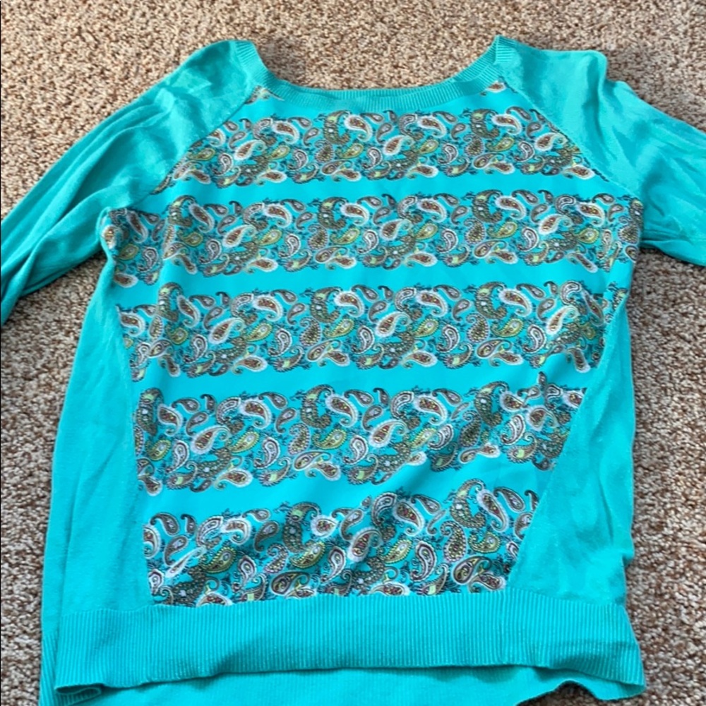 Anthropologie paisley sweater